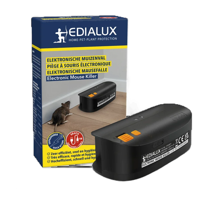 Edialux Electronic Mouse Killer – oplaadbaar via USB